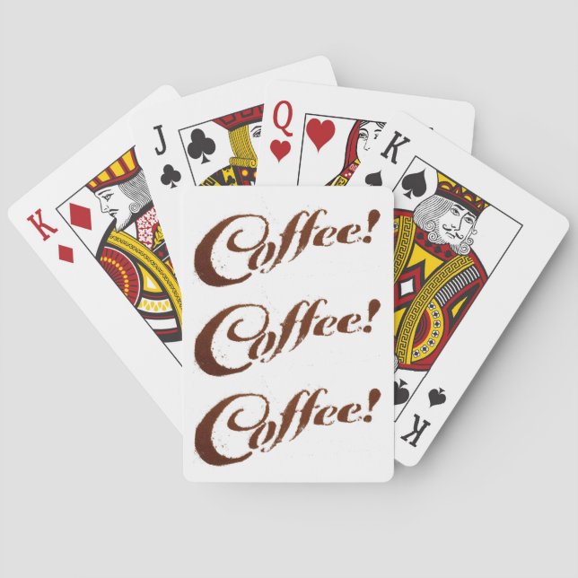 Coffee Grounds Coffee - Playing Cards (Back)