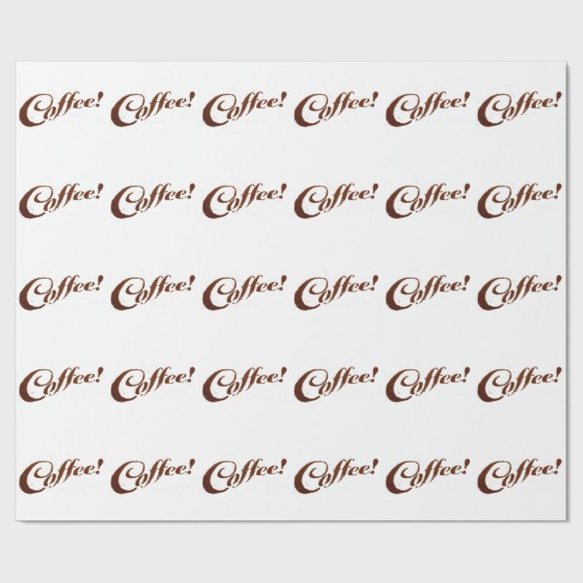 Coffee Grounds Coffee - Wrapping Paper (Flat)