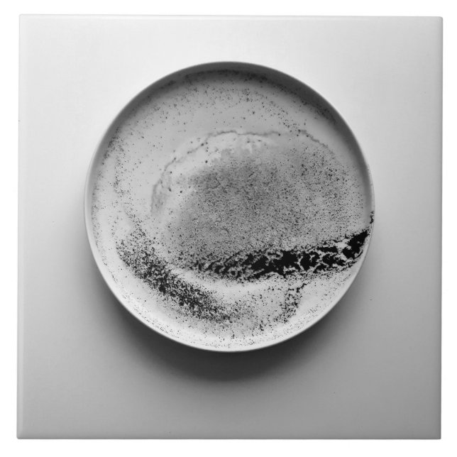 Coffee Grounds Photo Ceramic Tile (Front)