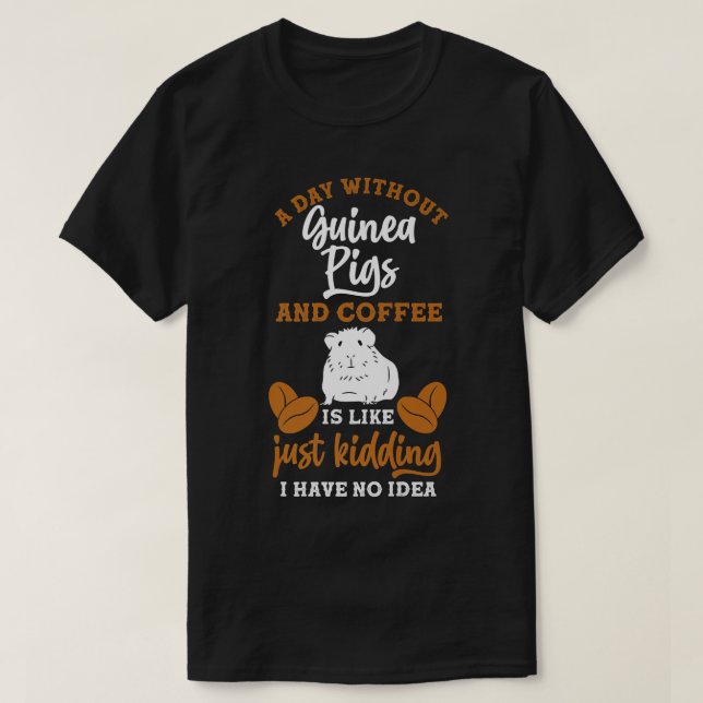 Coffee Guinea Pig Premium446  T-Shirt (Design Front)