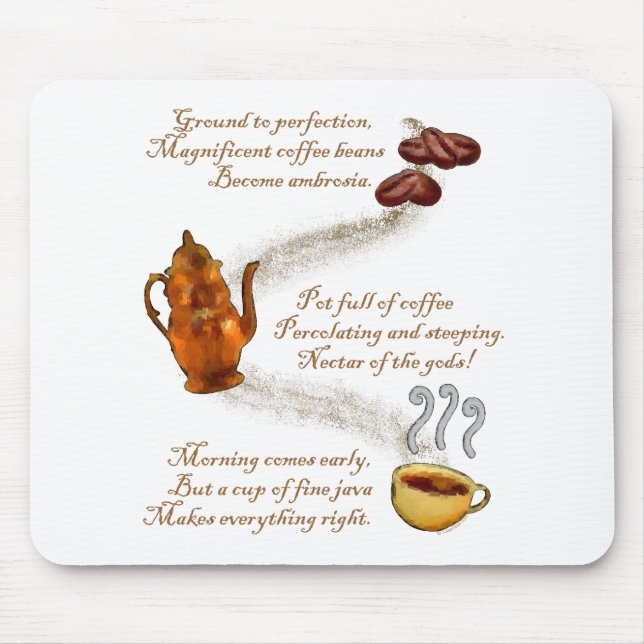 Coffee Haiku Mousepad (Front)