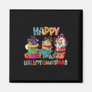 Coffee Halloween Thanksgiving Christmas Happy Hall Magnet