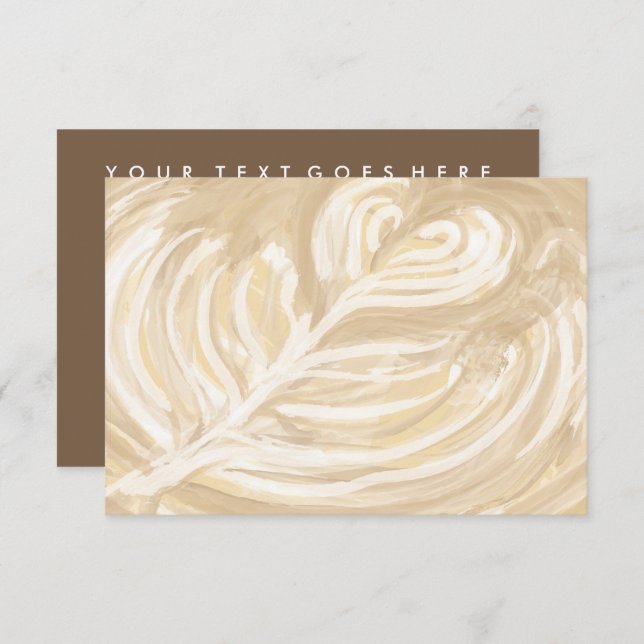 coffee heart art invitation (Front/Back)