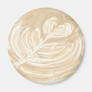 coffee heart art magnet