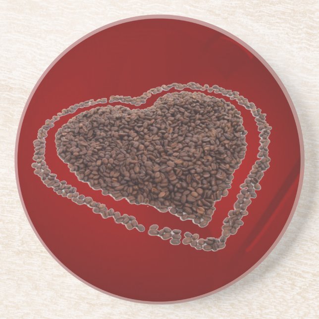 Coffee Heart Coaster (Front)
