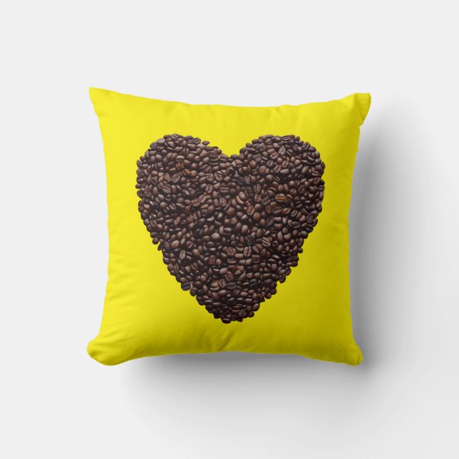 Coffee Heart Cushion (Front)