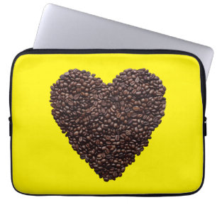 Coffee Heart Laptop Sleeve