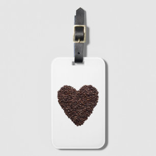 Coffee Heart Luggage Tag