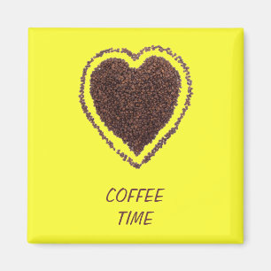 coffee heart magnet