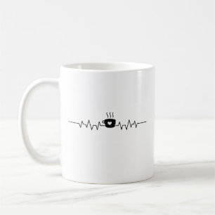 Coffee Heartbeat Coffee Cup Caffeine Lovers