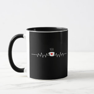 Coffee Heartbeat Coffee Cup Caffeine Lovers