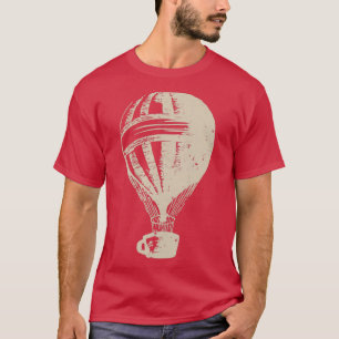Coffee Hot Air Baloon Vintage Coffee Adventure T-Shirt