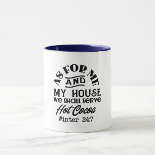 coffee hot cocoa and chaos funny mug design