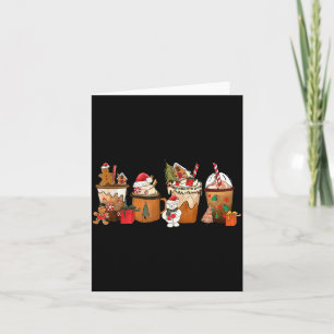 Coffee Hot Cocoa Merry Christmas Xmas Family Pajam Card