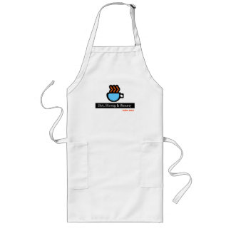 Coffee: Hot, Strong & Steamy Long Apron
