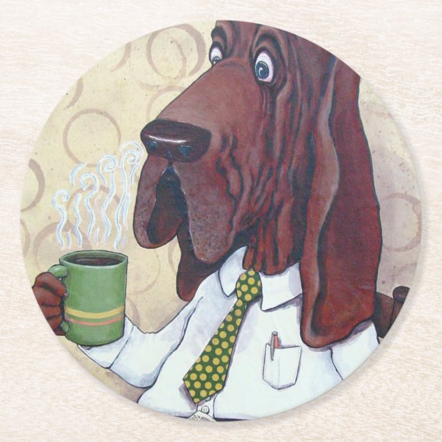 Coffee Hound coaster (Front)
