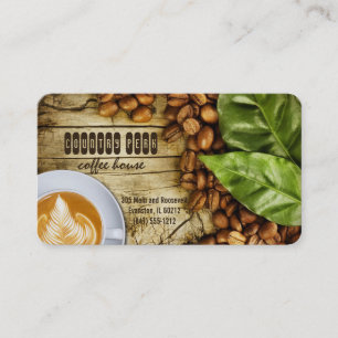 coffee house business card