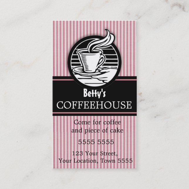 Coffee House Business Card (Front)