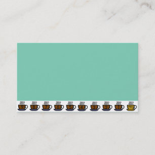 Coffee House buy 9 get the 10th Free Business Card