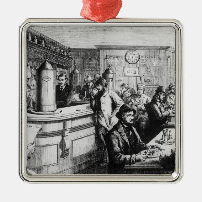 Coffee house, Clerkenwell Metal Tree Decoration (Front)