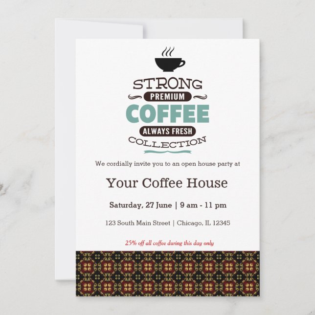 Coffee House Invitation (Front)