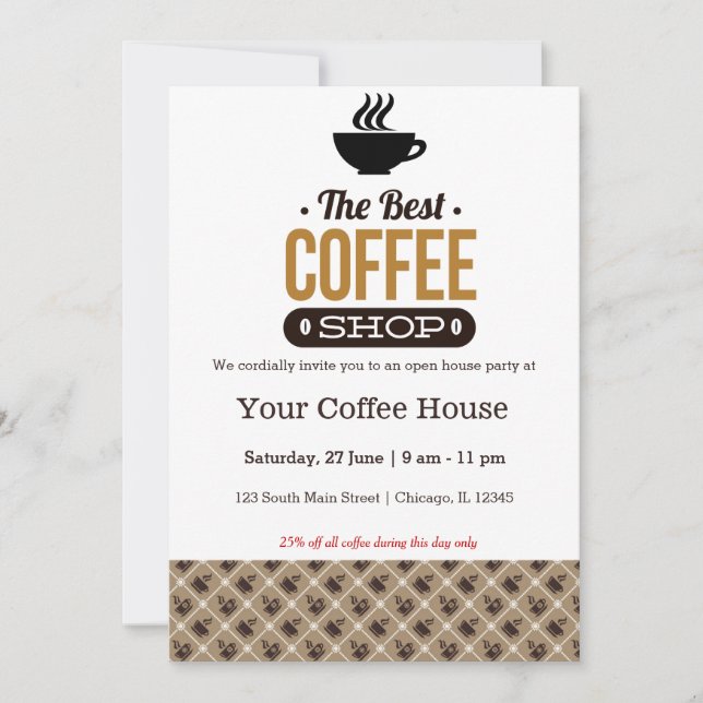 Coffee House Invitation (Front)