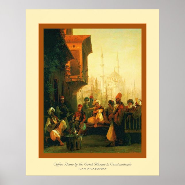 Coffee House~ Ivan Aivazovsky Poster (Front)