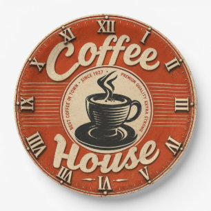 Coffee House Paper Plate