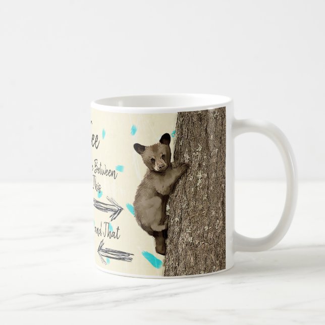 Coffee Humour Bear Cub Mug (Right)