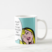 Coffee Humour Comic Book Mug