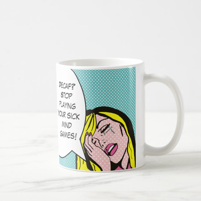 Coffee Humour Comic Book Mug (Right)