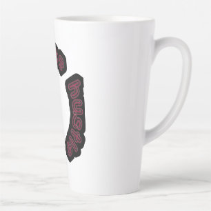 Coffee Hustle Repeat-Motivational typography Latte Mug