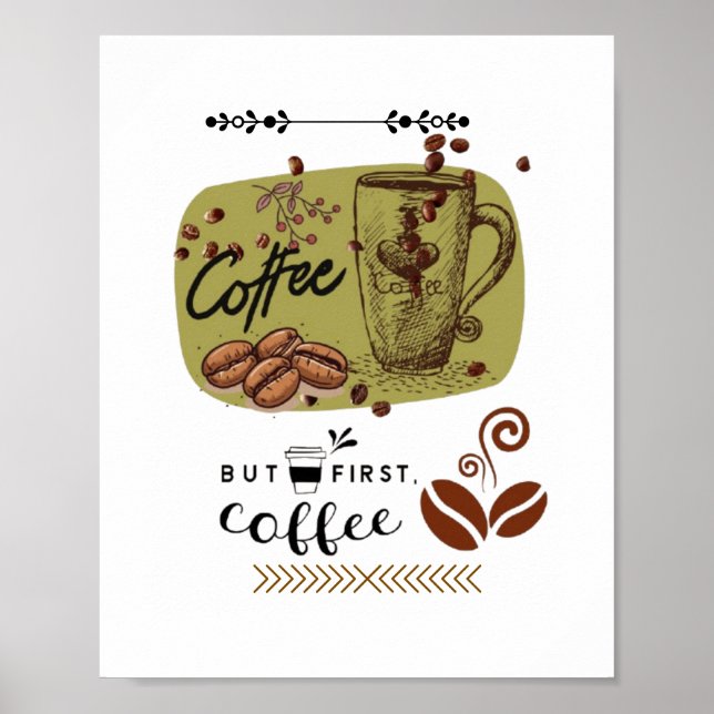 Coffee Illustration Poster (Front)