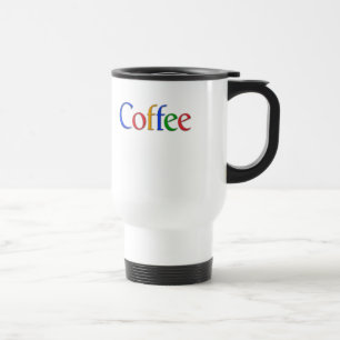 coffee in google font mug