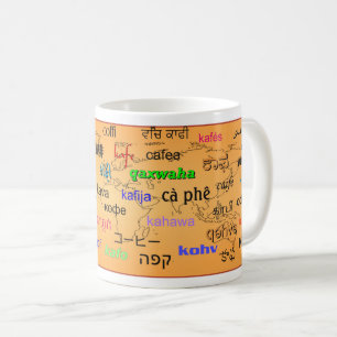 Coffee in Many Languages Coffee Mug