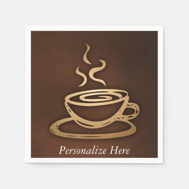 Coffee In My Cup Napkin (Front)