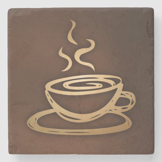 Coffee In My Cup Stone Coaster (Front)