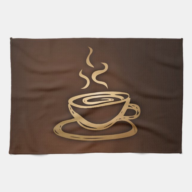 Coffee In My Cup Tea Towel (Horizontal)