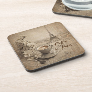 Coffee in Paris Coaster
