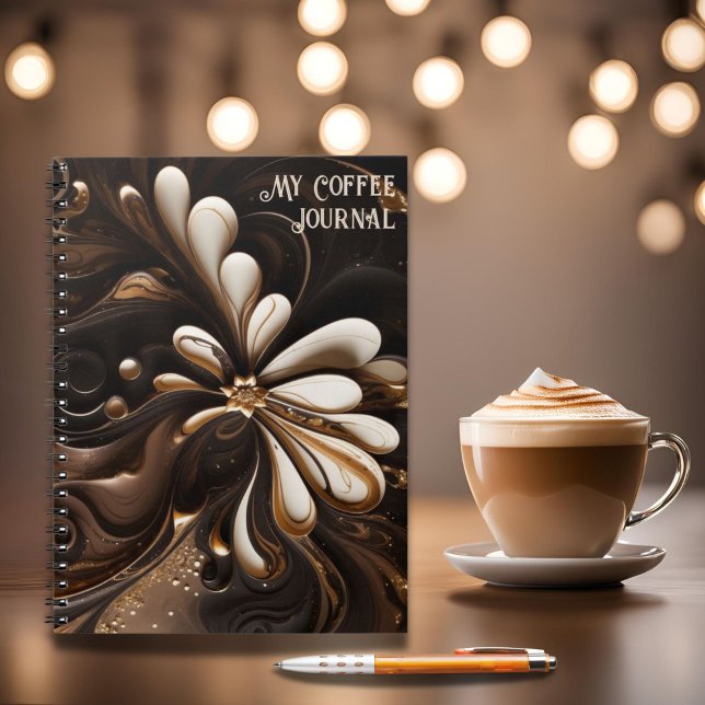 Coffee Inspired Mocha and Cream Journal (Coffee Inspired Journal for Coffee Lovers, Barista Gift, Mocha Mousse Modern Coffee Journal)