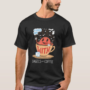 Coffee International Coffee Day Breakfast Bagel T-Shirt