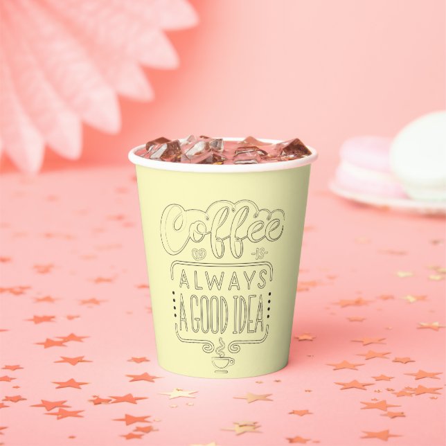 coffee is a good idea  paper cups (Insitu)