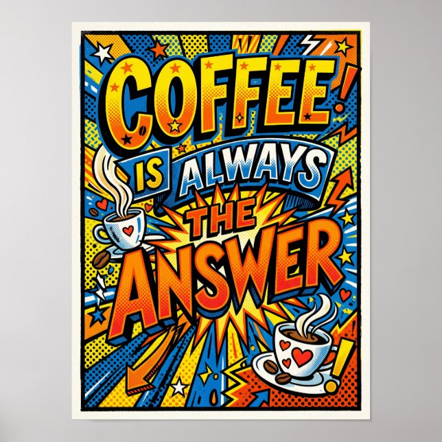 coffee is always the answer poster (Front)
