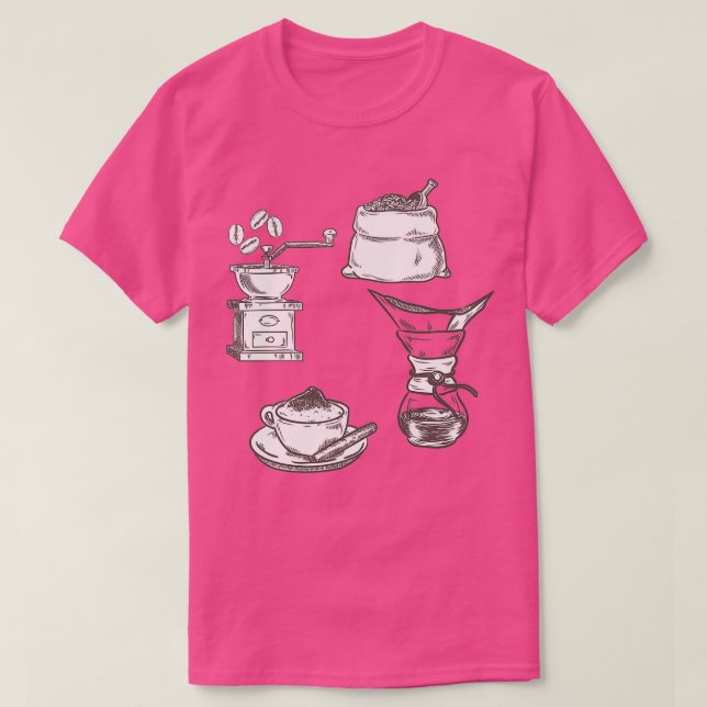 Coffee is Happiness T-Shirt (Design Front)