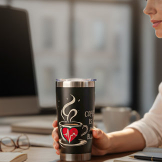Coffee Is In My Blood Insulated Tumbler