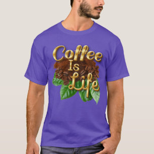Coffee Is Life A Celebration of Brewed Bliss vinta T-Shirt