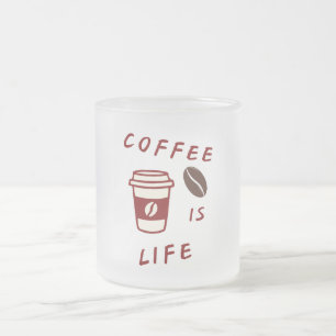 Coffee Is Life – Glass Mug