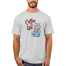 Coffee is Life with Grumpy Cat Shirt