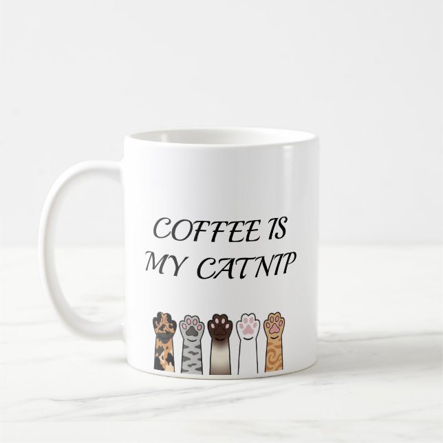 Coffee is my catnip mug (Left)