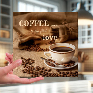 Coffee is my first Love Kitchen Tile